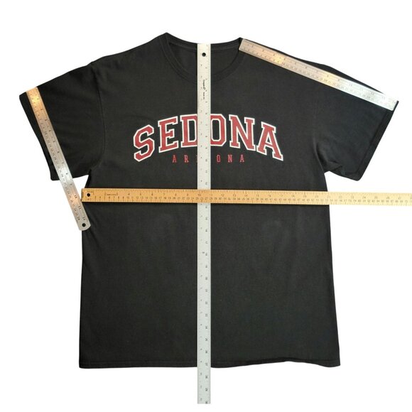 Vintage Women's Large Sedona Arizona Black Short Sleeve Graphic T-Shirt No Tags - Picture 8 of 8